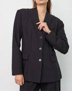 Co'Couture Vola Power Fitted Blazer Black