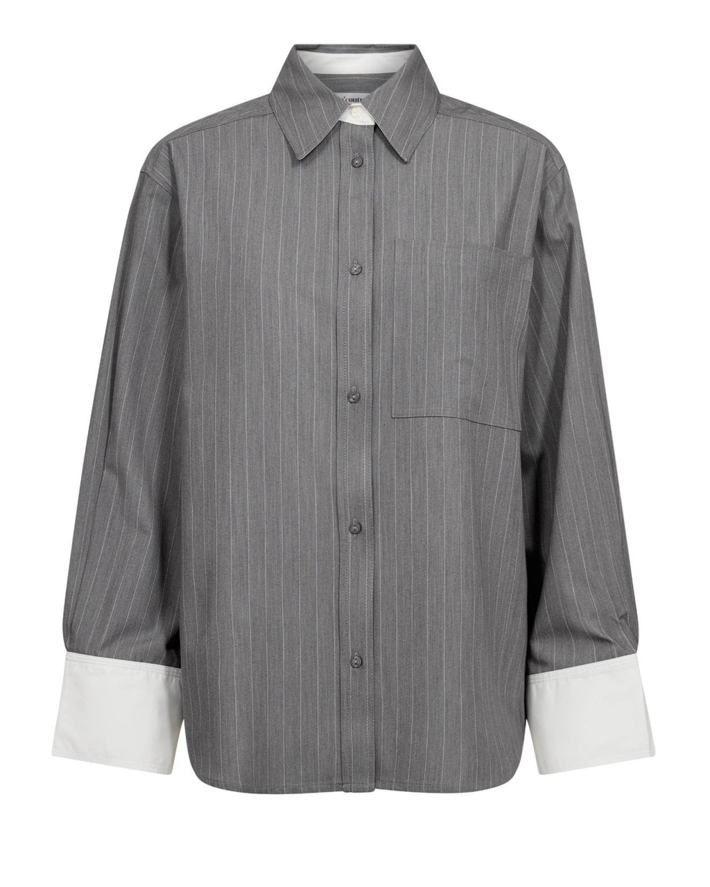 Co'Couture Penny Pin Shirt Mid Grey
