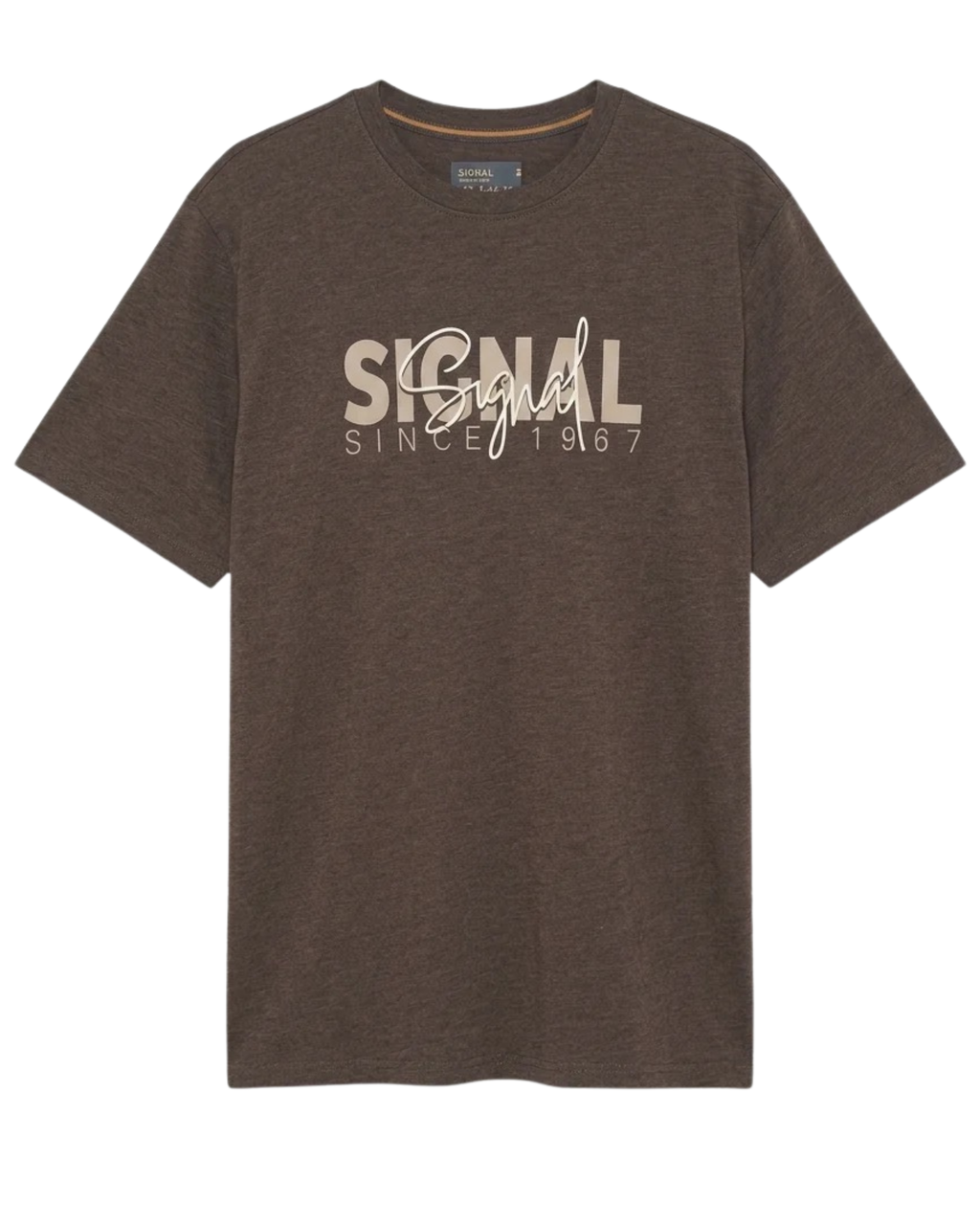 Signal 13591 OwenSi Print Tee + Brown