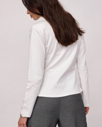 Co'Couture Oriane Pleat Tie Tee White
