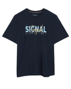 Signal 13591 OwenSi Print Tee + Navy