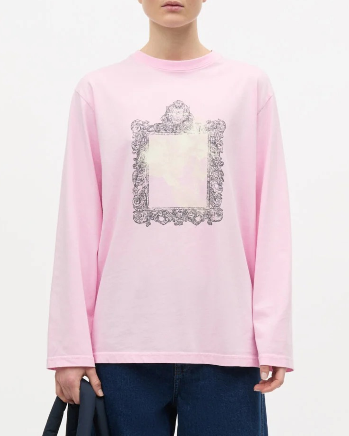 Mads Nørgaard Cotton Jersey Jerry Tee LS Pink