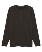Signal 13615 DerekSi Granddad Waffle Henley Brown