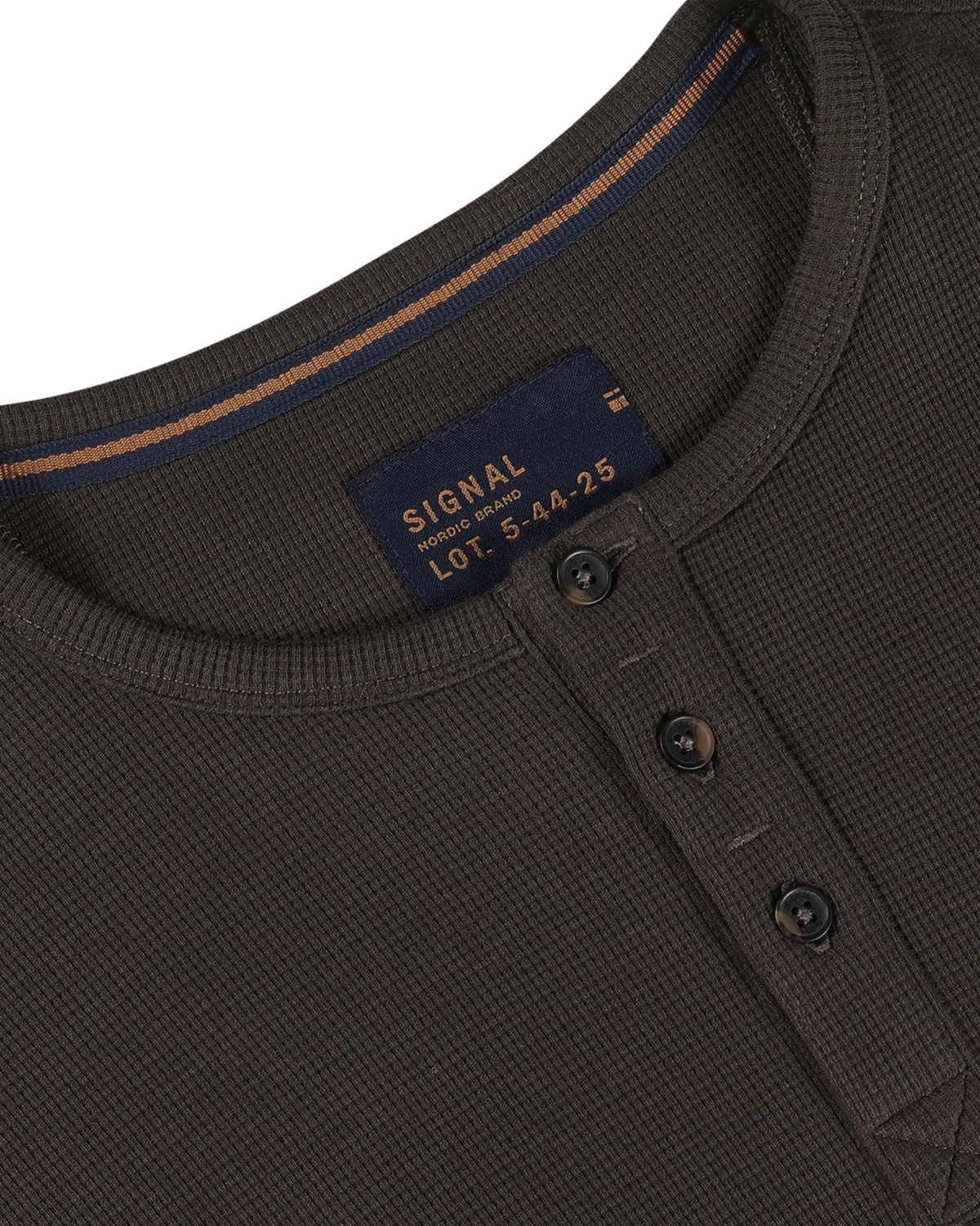 Signal 13615 DerekSi Granddad Waffle Henley Brown