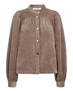 Co'Couture Daisy Cord Shirt Brown