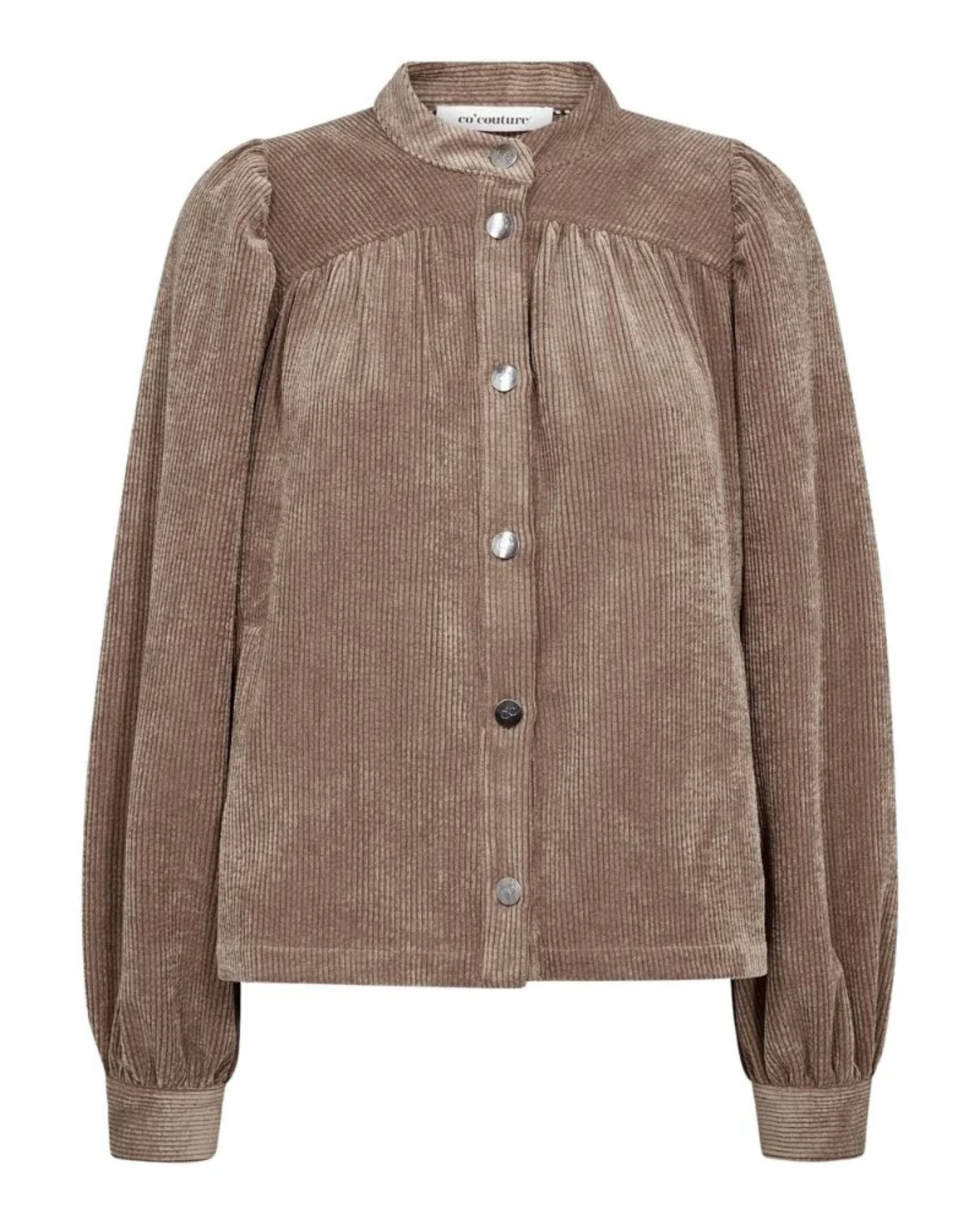Co'Couture Daisy Cord Shirt Brown