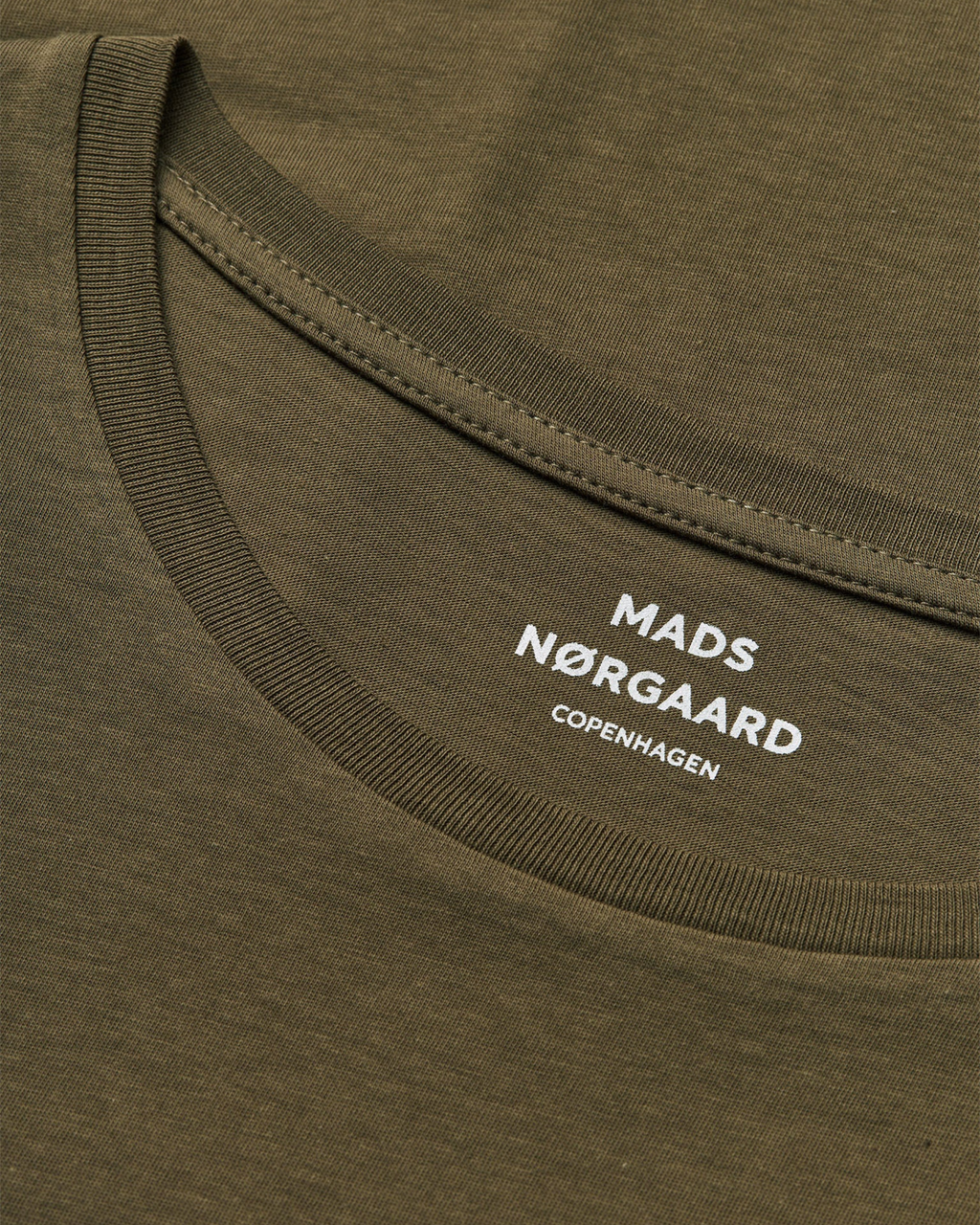 Mads Nørgaard Fine Jersey Teasy Tee FAV Olive