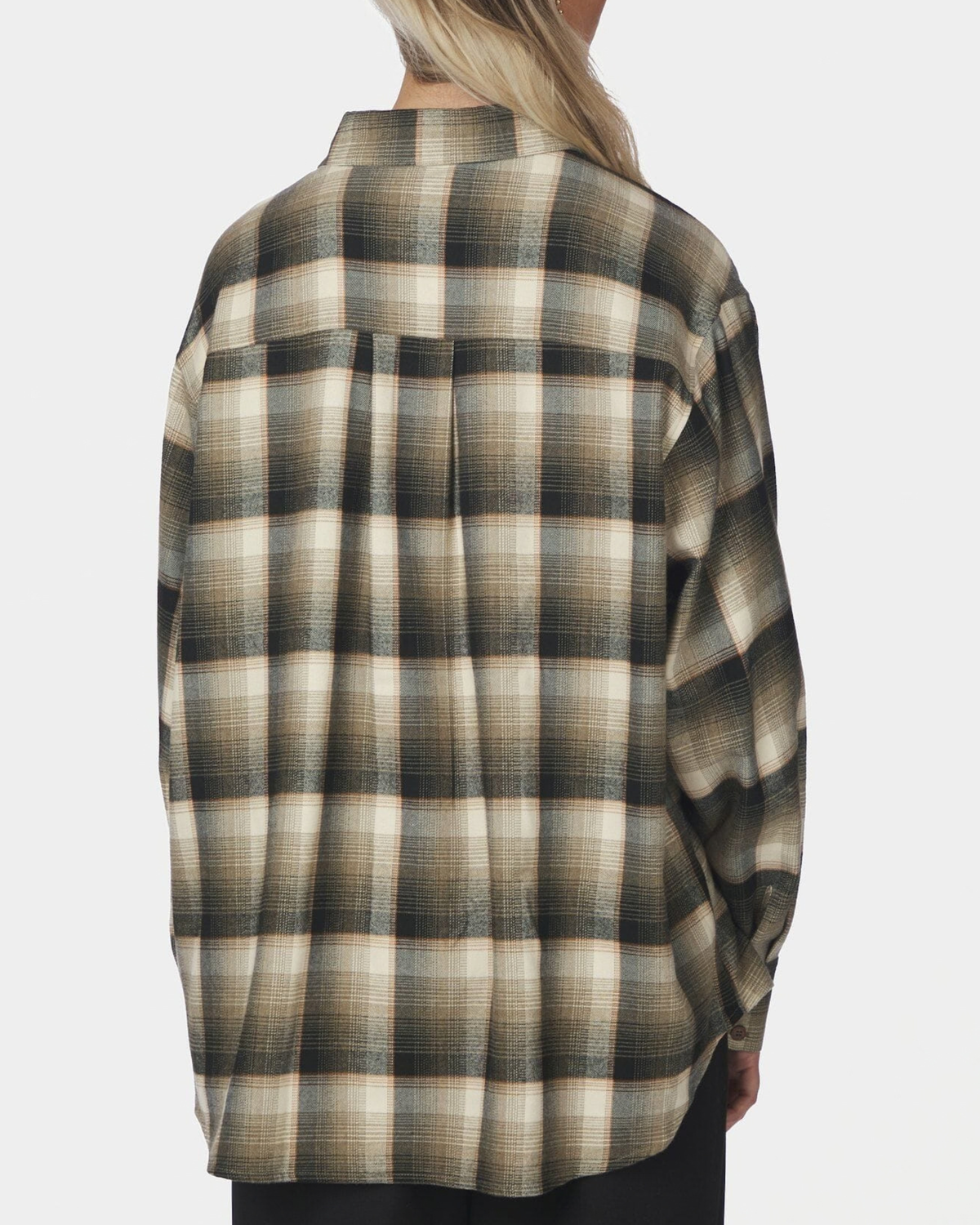 Neo Noir Dalma Flannel Check Shirt Green