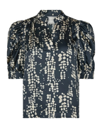 Neo Noir Roella Scatter Print Blouse Navy