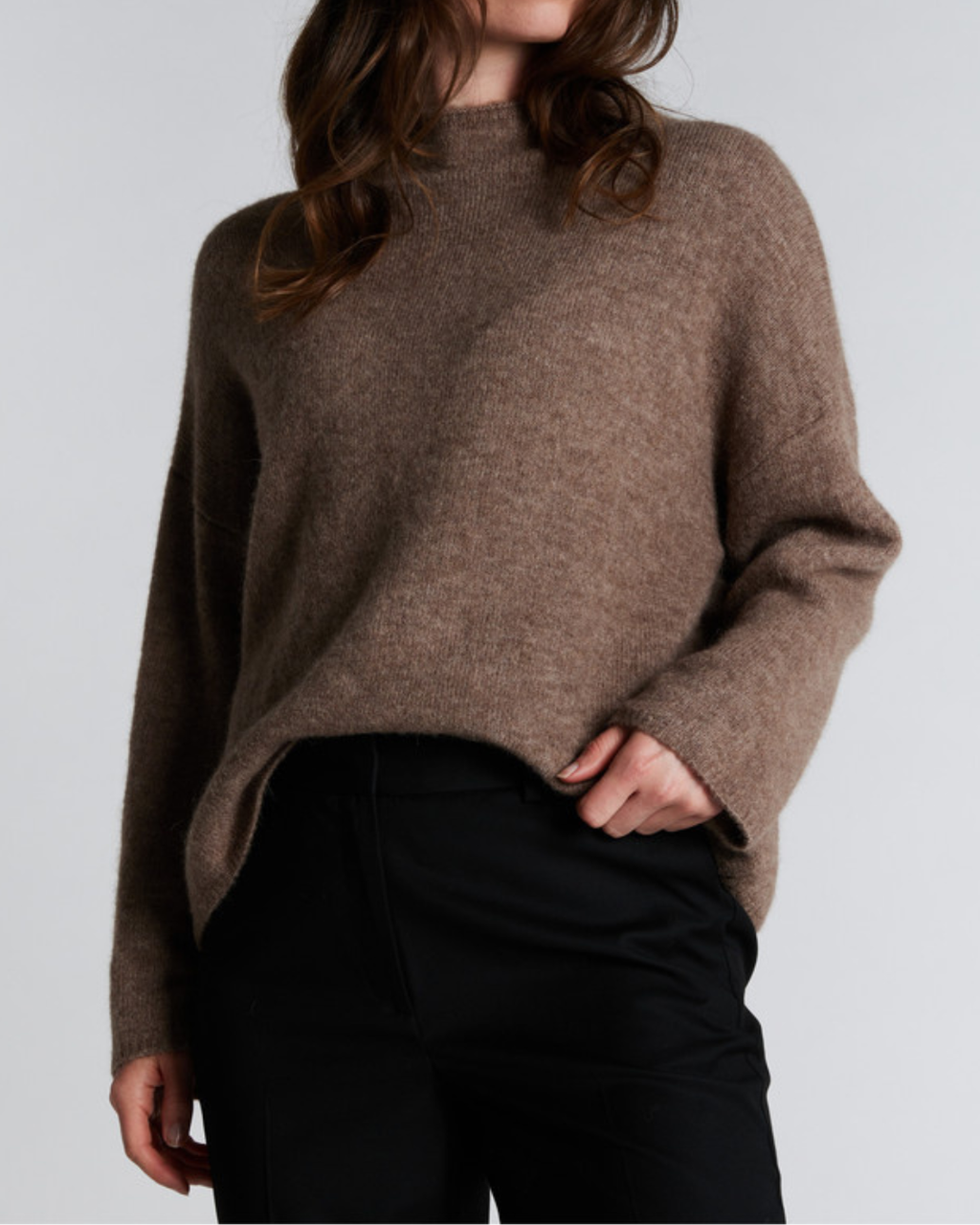 PBO 2421 Svera Knit Sweater Sandstone