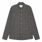 Les Deux Check Seersucker Shirt Black