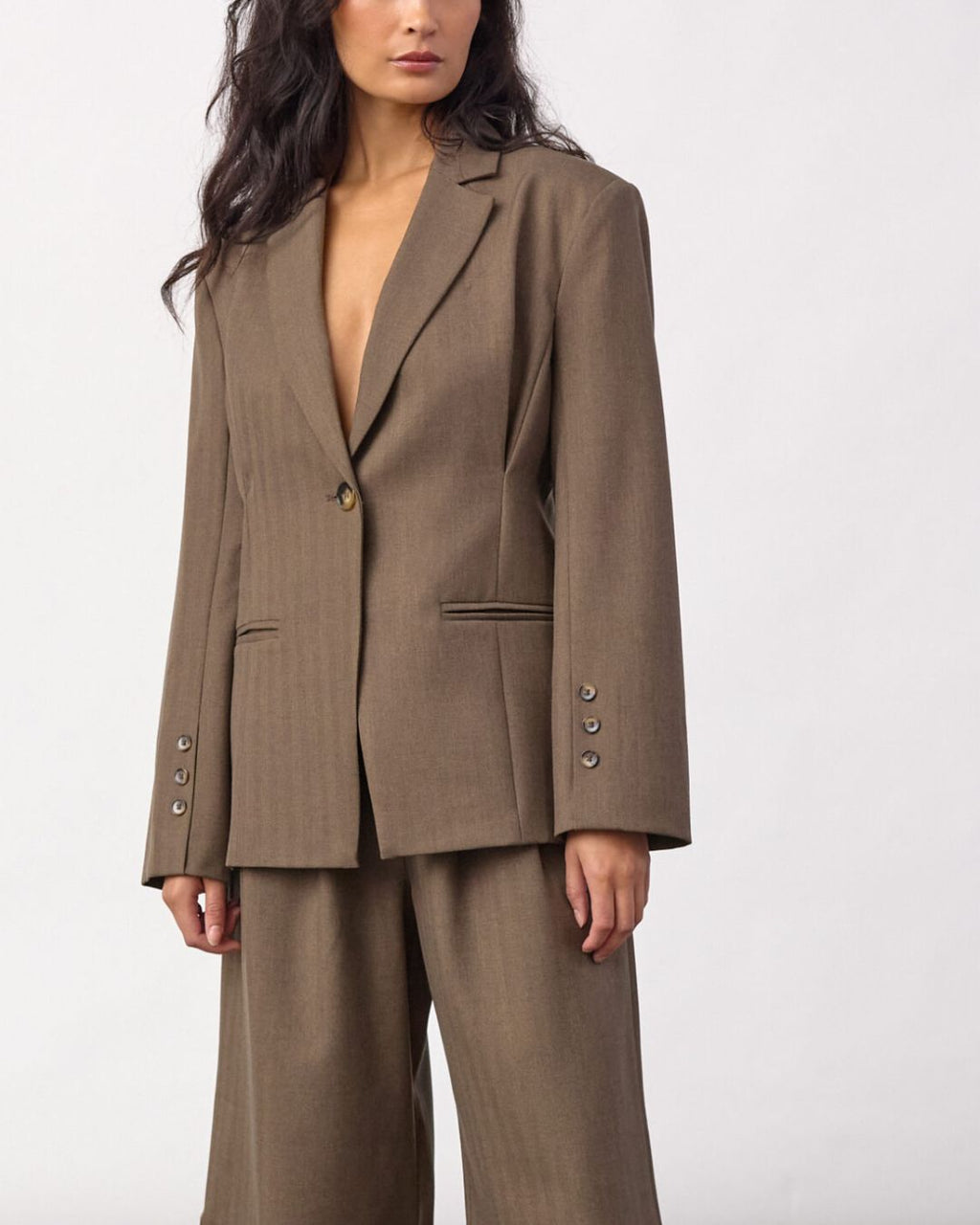 Co'Couture Prestan Blazer Walnut