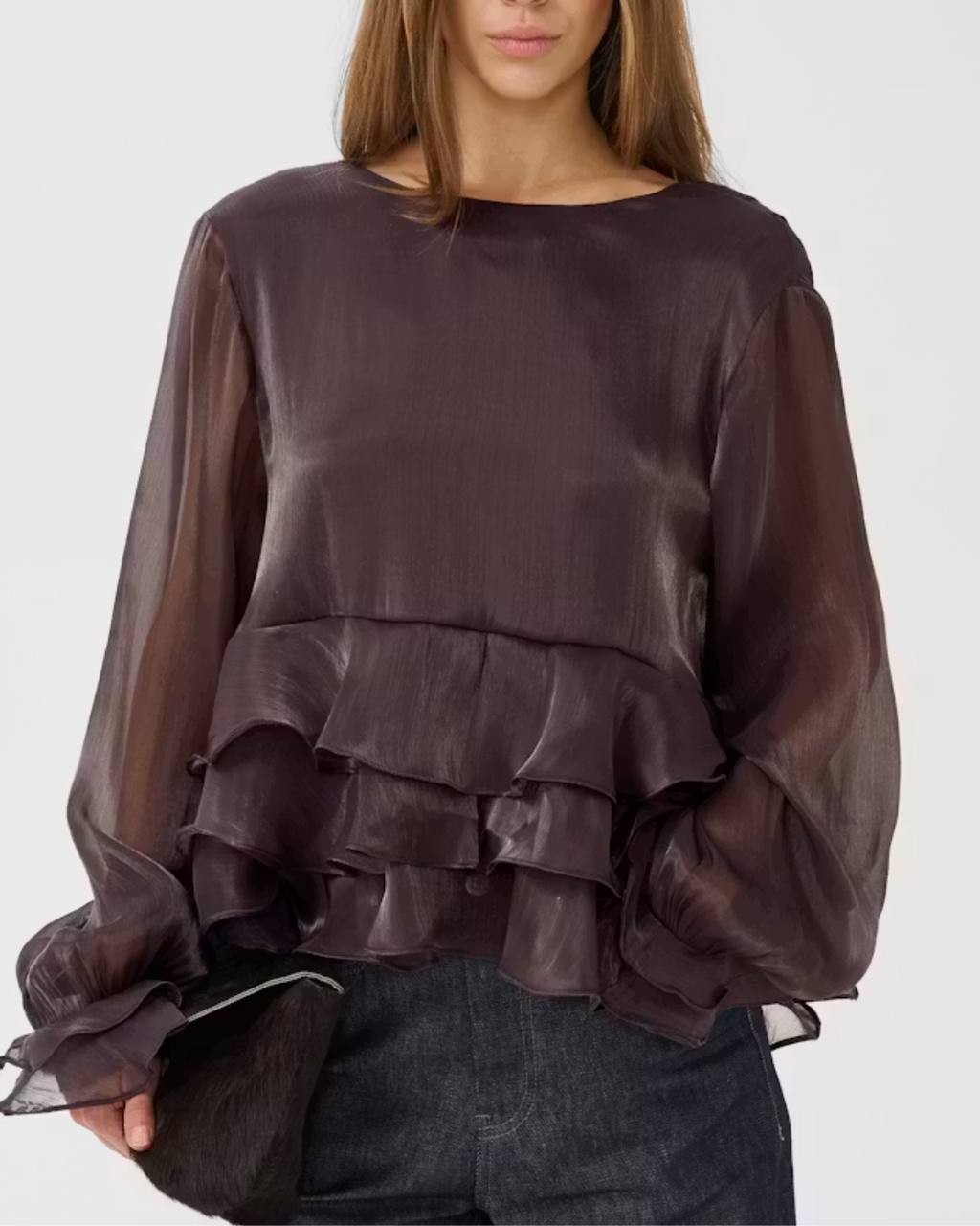 Gestuz Licie Blouse Deep Plum