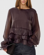 Gestuz Licie Blouse Deep Plum