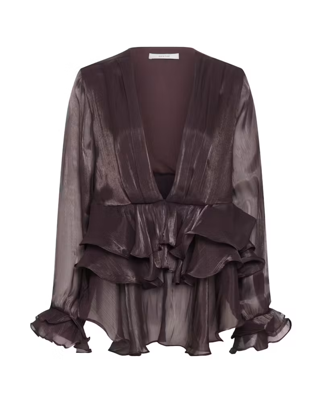 Gestuz Licie Blouse Deep Plum