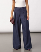 Co'Couture Luna Pleat Pant Navy
