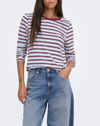 JDY Pisa L/S Print Top Noos Cashmere Blue