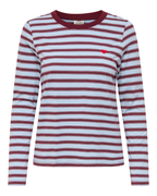 JDY Pisa L/S Print Top Noos Cashmere Blue