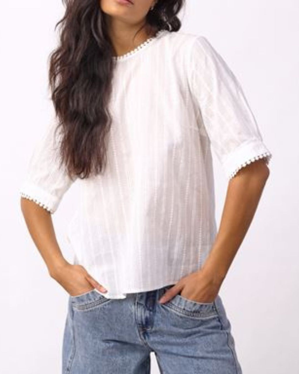 Co'Couture Bessi SS Blouse Off White