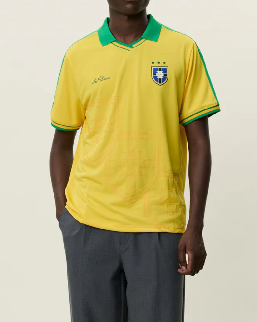 Les Deux Brazil Football Jersey Lemon Yellow