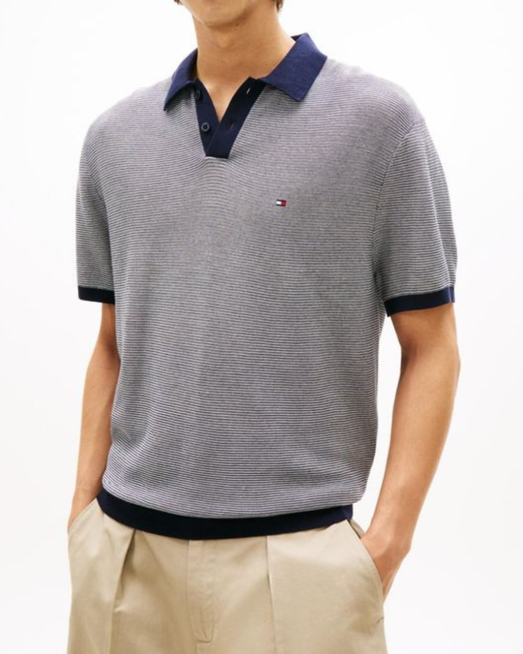 Tommy Hilfiger Cool Touch Structure SS Polo Desert Sky