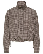 JDY Umi L/S Check Jacket Portabella Brown