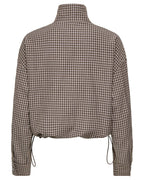 JDY Umi L/S Check Jacket Portabella Brown