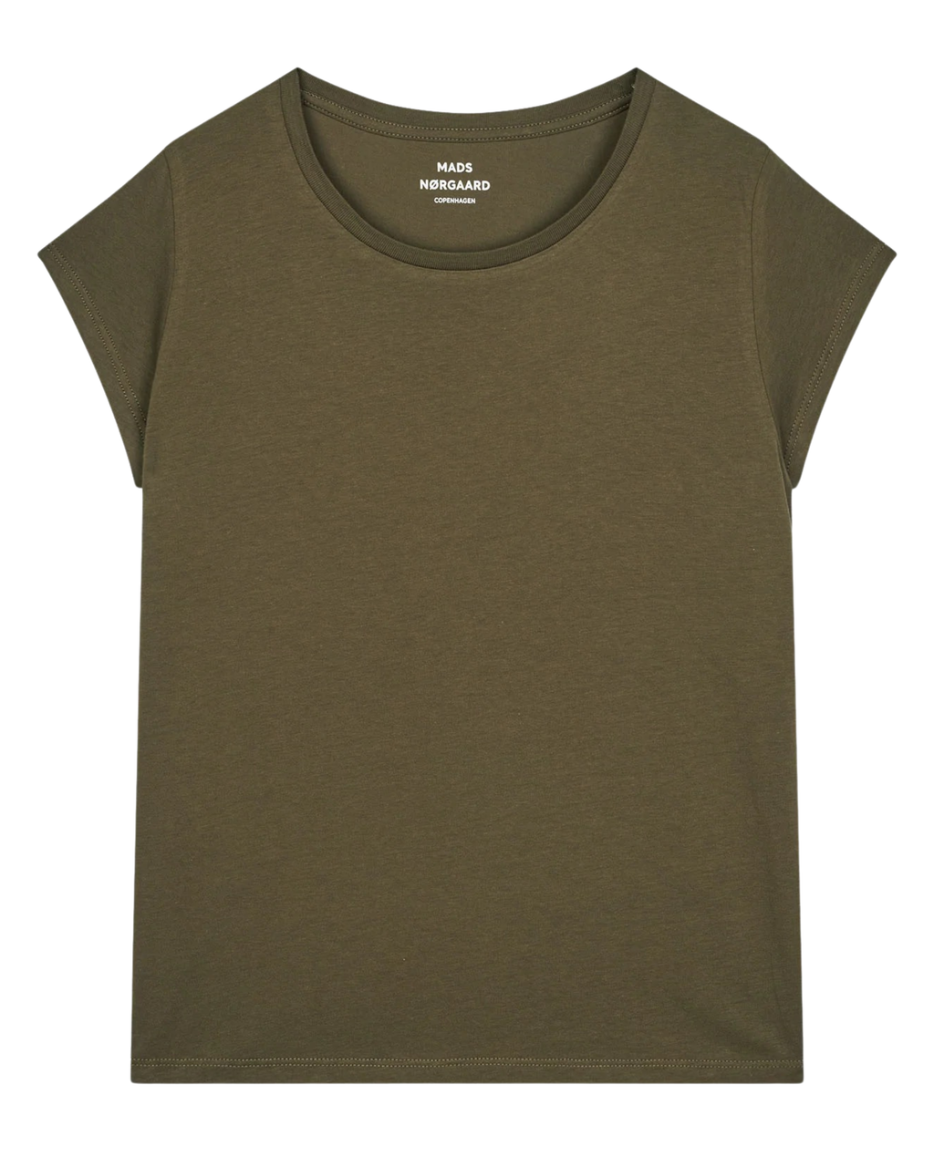 Mads Nørgaard Fine Jersey Teasy Tee FAV Olive