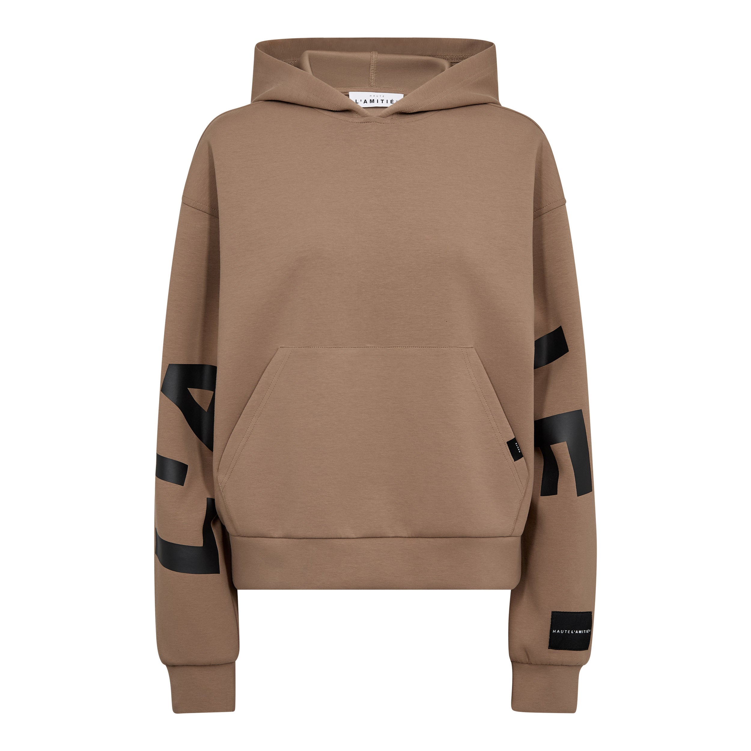 Haute L'amité Maxi Split Hoodie Walnut