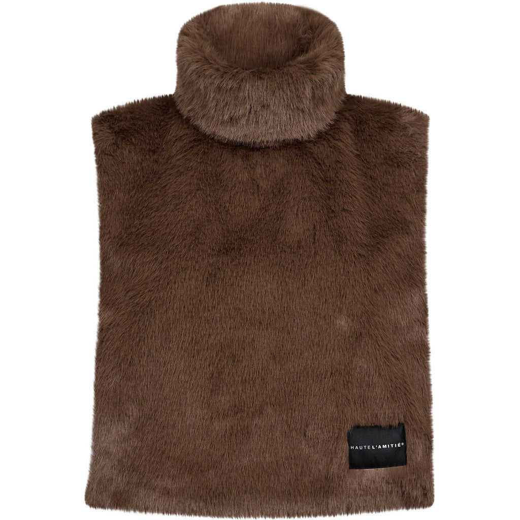 Haute L'amitié Fur Neck Warmer Mud Brown