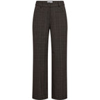 Haute L'amitié Check Fit Plain Pant Mocca