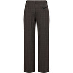 Haute L'amitié Check Fit Plain Pant Mocca