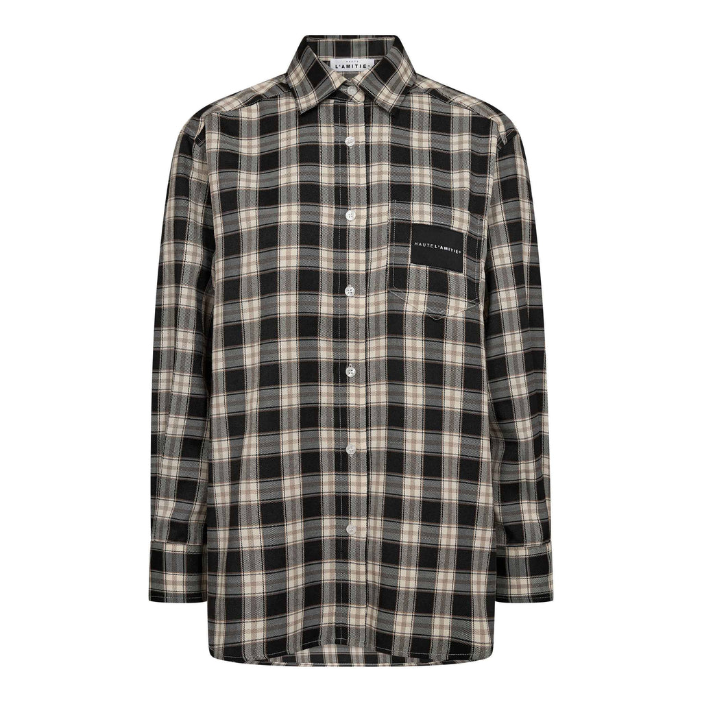 Haute L'amitié Early Haute Check Shirt Black