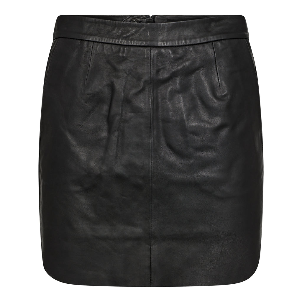 Ivy Copenhagen Kylie Leather Mini Skirt Black
