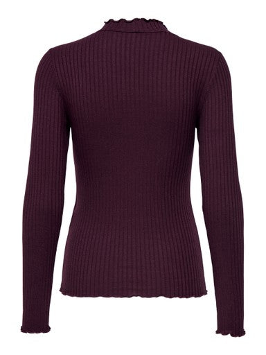 Fransiska Life L/S High Neck Top Winetasting