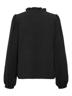 JDY Rachel Life L/S Pintuck Top Black