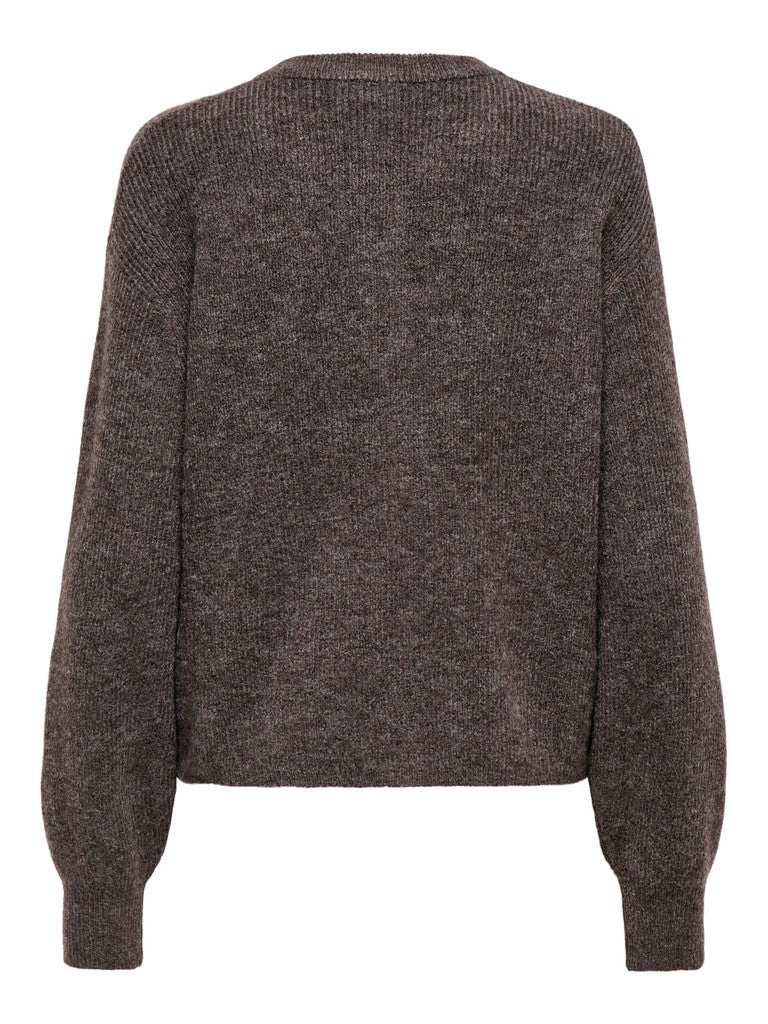 JDY Lumi L/S Button Cardigan Knit Bracken