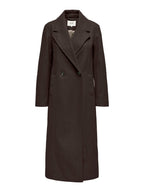 JDY Viola Life X-Long Coat Chocolate Torte