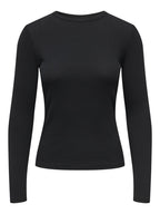 JDY Lucky L/S O Neck New Top Black