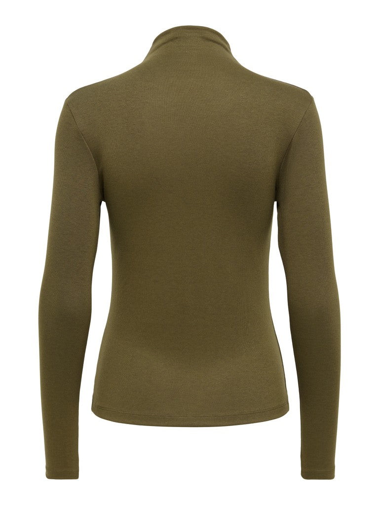JDY Tallis L/S Thunnel Neck Top Dark Olive