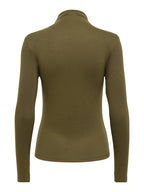 JDY Tallis L/S Thunnel Neck Top Dark Olive