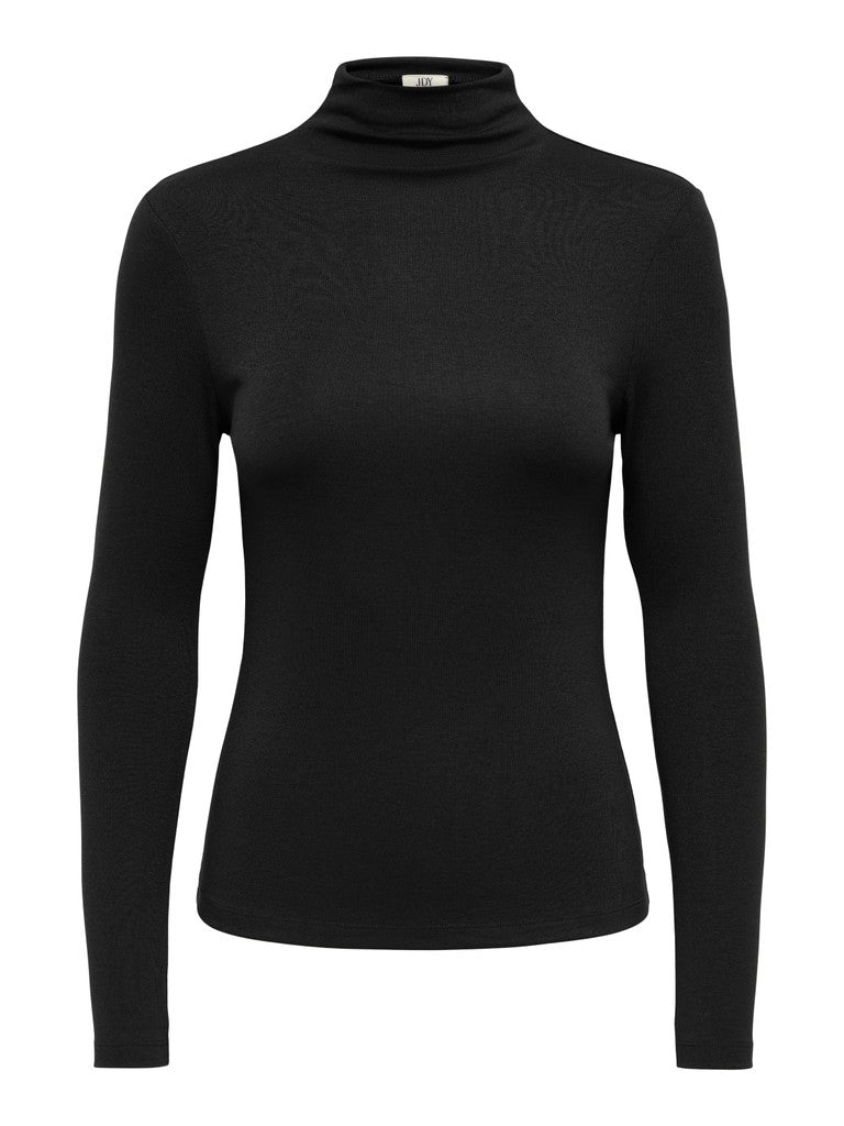JDY Tallis L/S Thunnel Neck Top Black