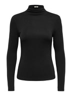 JDY Tallis L/S Thunnel Neck Top Black