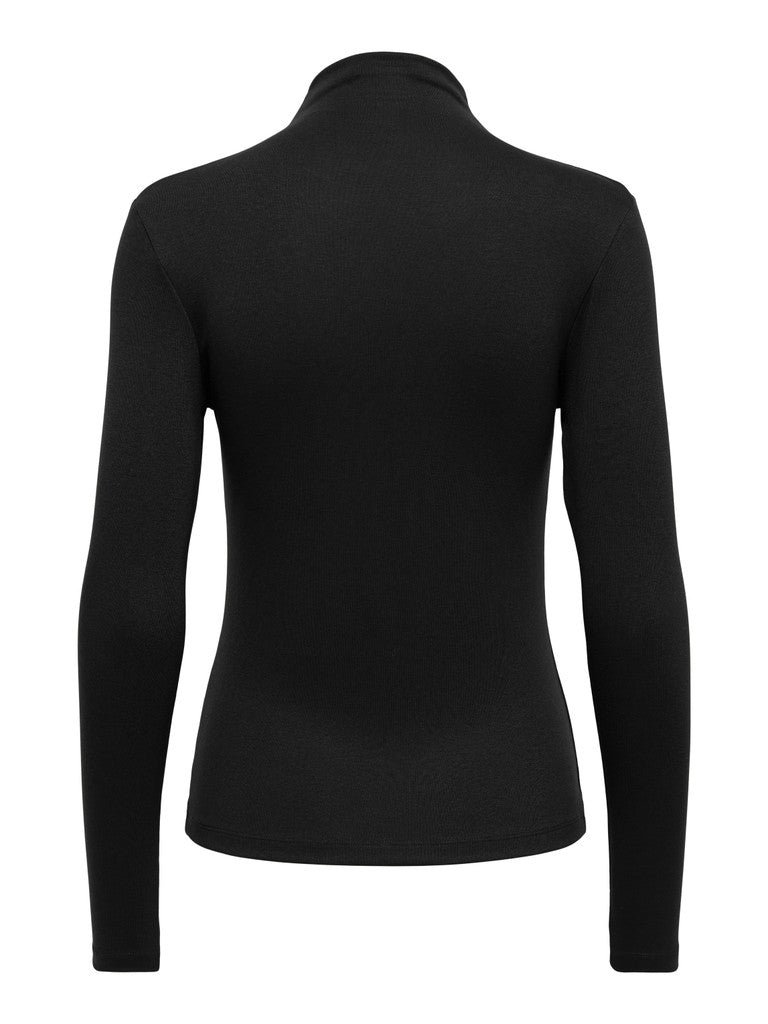 JDY Tallis L/S Thunnel Neck Top Black