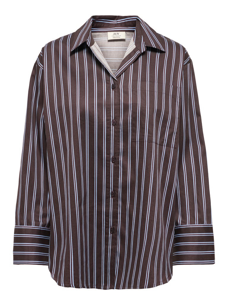 JDY Willow L/S Shirt Chocolate Torte