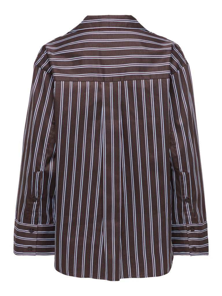 JDY Willow L/S Shirt Chocolate Torte