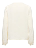 JDY Rachel Life L/S Pintuck TopCloud Dancer