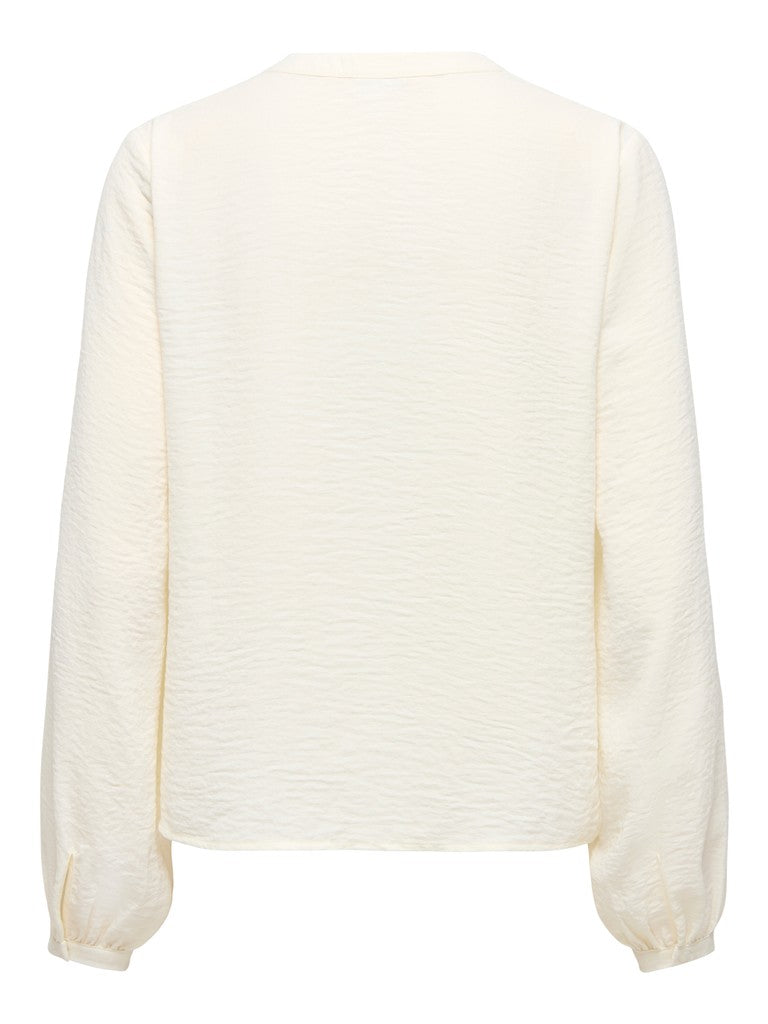 JDY Rachel Life L/S Pintuck TopCloud Dancer