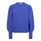 Co'Couture Row Puff Rib O-Knit New Blue