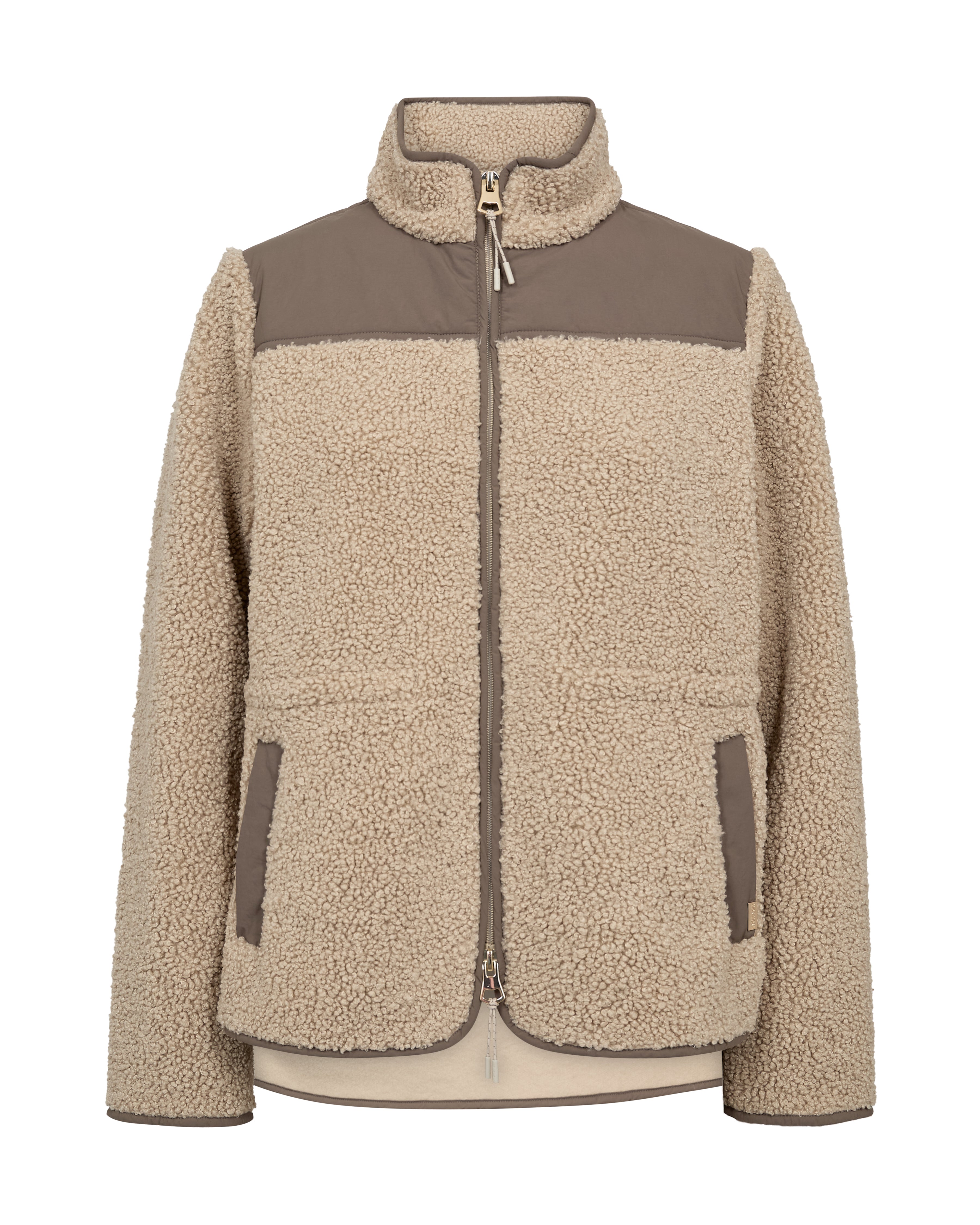 Mos Mosh Elisa Eli Teddy Jacket Feather Gray